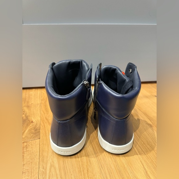 Prada Hightop Sneaker - Blue US9.5 - Picture 7 of 9